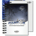 50 Sheet Gloss Cover Journal w/ Pen Safe Back & Pen (5"x7")
